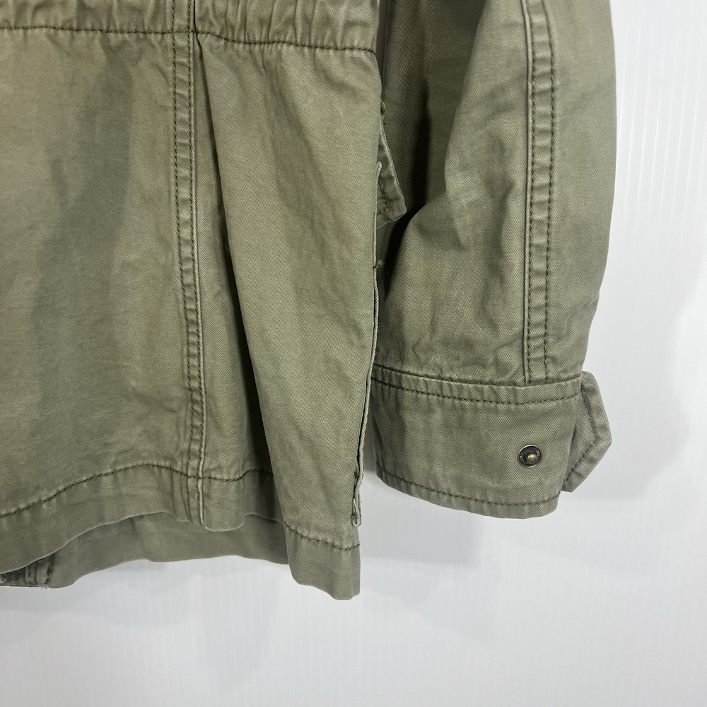 Madewell Passage Utility Jacket Women's Size Small Army Green Full Zip Pockets - Picture 7 of 12